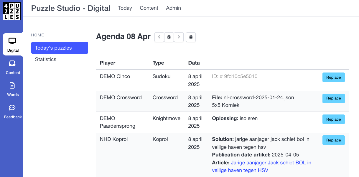 The agenda